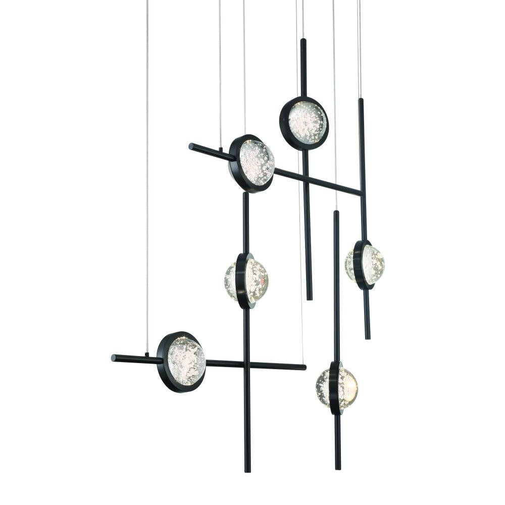 Barletta 32" LED Chandelier In Black