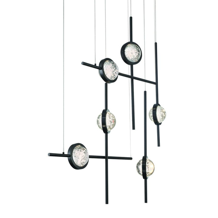 Barletta 32" LED Chandelier In Black