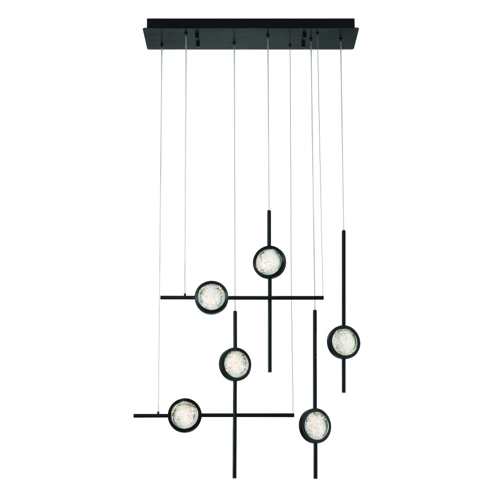 Barletta 32" LED Chandelier In Black