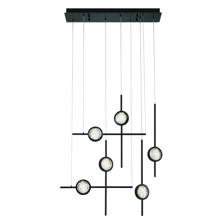 Barletta 32" LED Chandelier In Black
