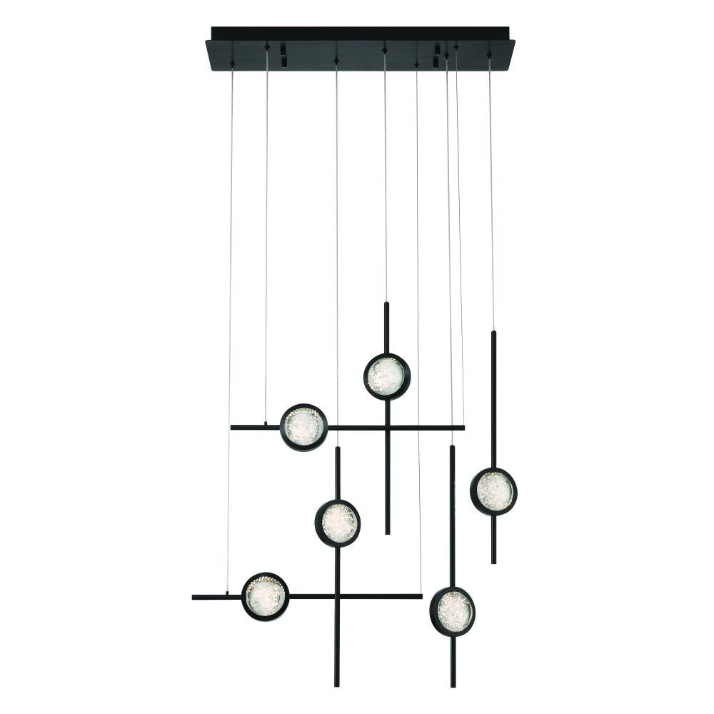 Barletta 32" LED Chandelier In Black