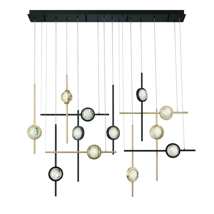 Barletta 53" LED Chandelier In Gold And Black