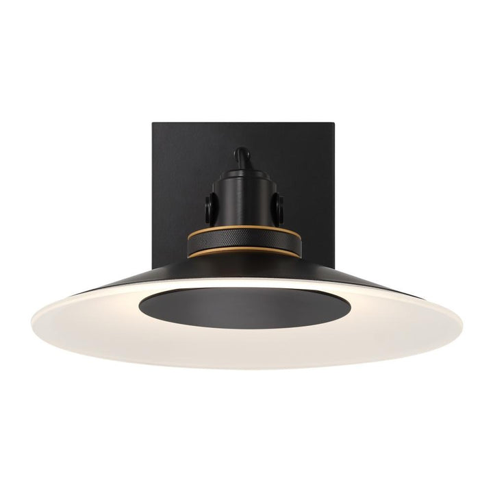 Deckard 12" LED Sconce In Gold and Black