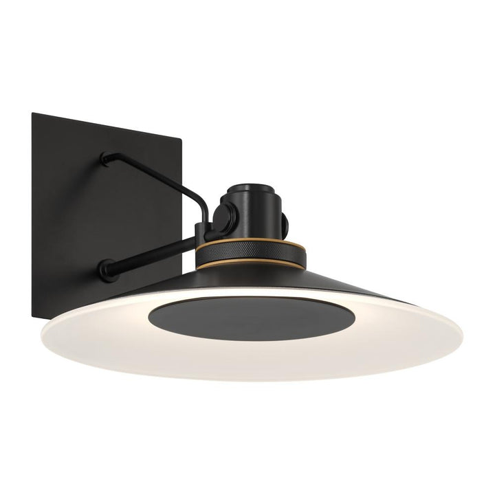 Deckard 12" LED Sconce In Gold and Black