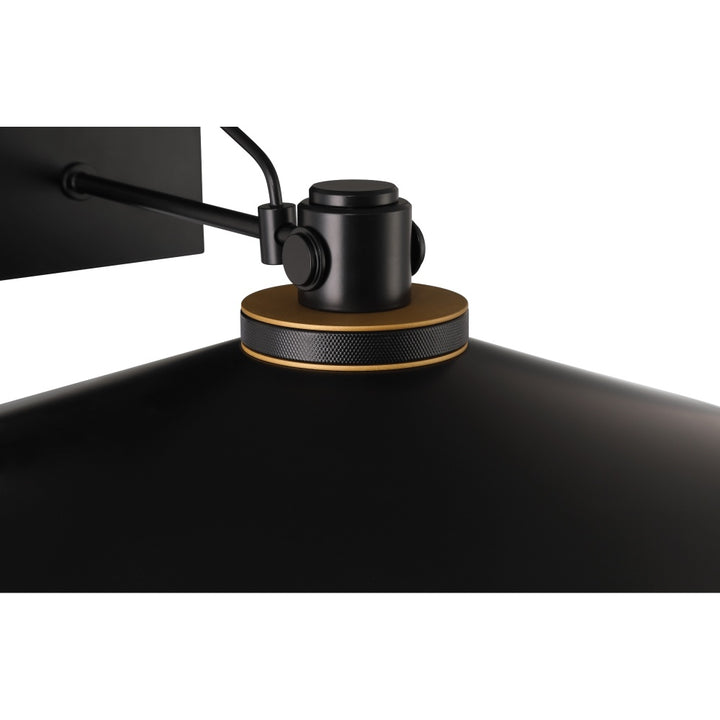 Deckard 16" LED Sconce In Gold and Black