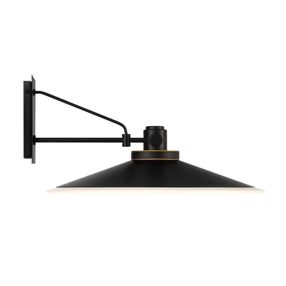 Deckard 16" LED Sconce In Gold and Black