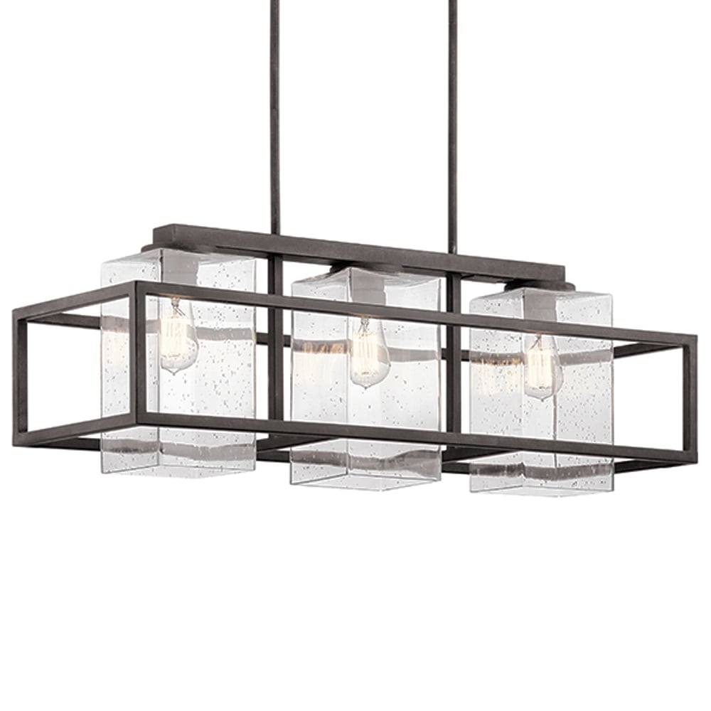Outdoor Linear Chandelier 3Lt