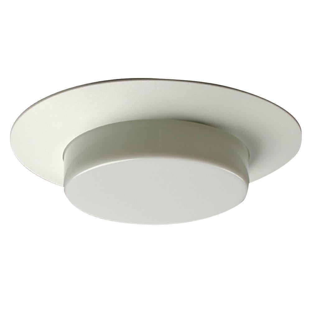 6" Line Voltage ShowerTrim - White w/ Plastic Lens