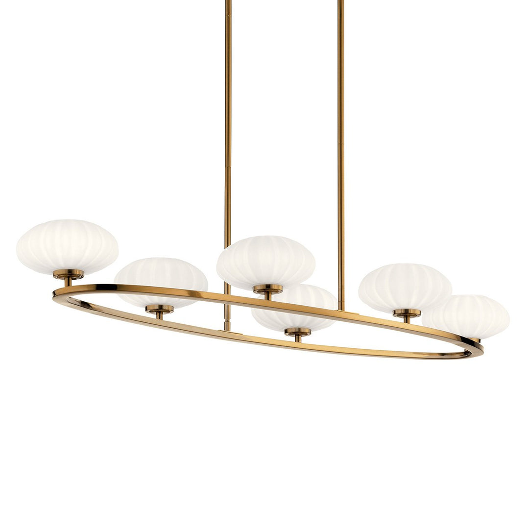 Oval Chandelier 6Lt