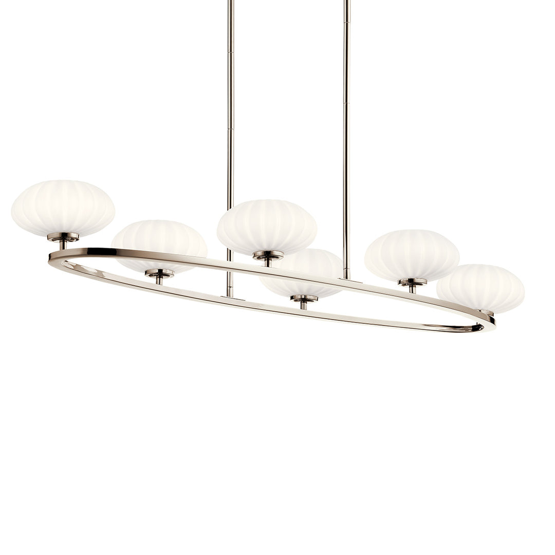 Oval Chandelier 6Lt