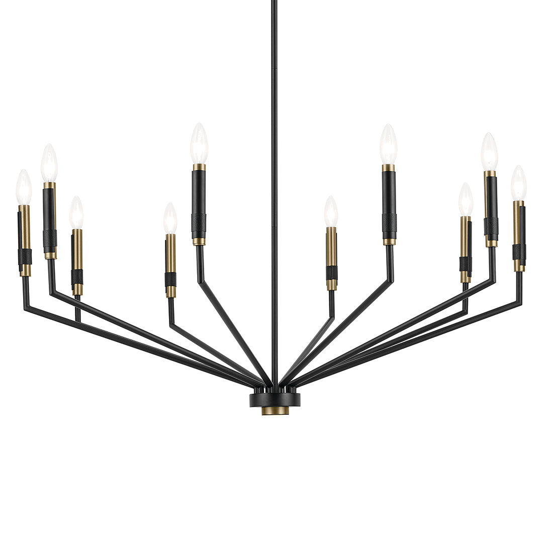 Armand 38.25" 10-Light Chandelier in Black