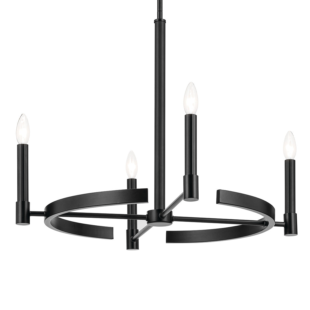 Tolani 20.25" 4-Light Chandelier in Black