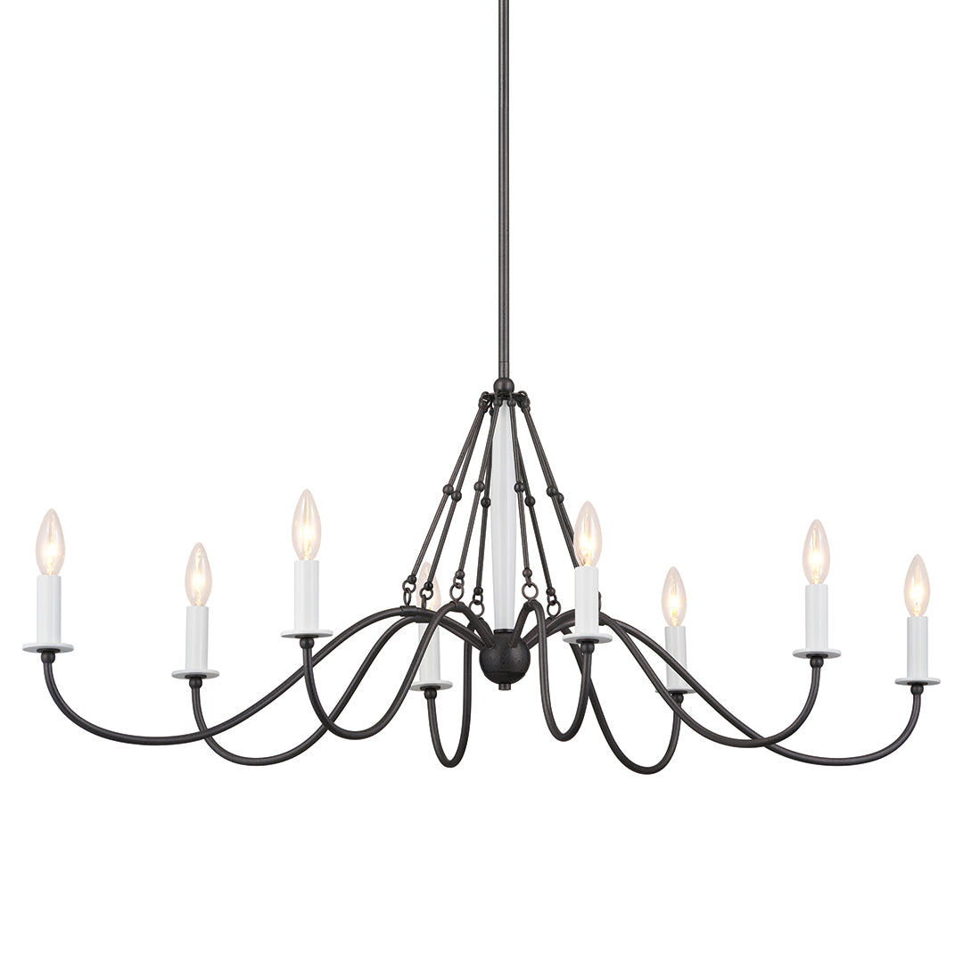 Oval Chandelier 8Lt