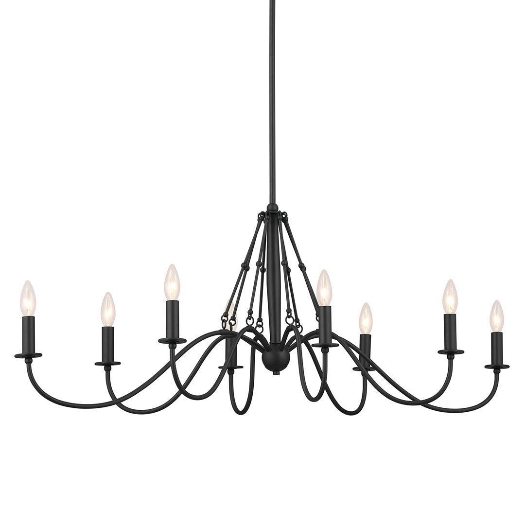 Oval Chandelier 8Lt