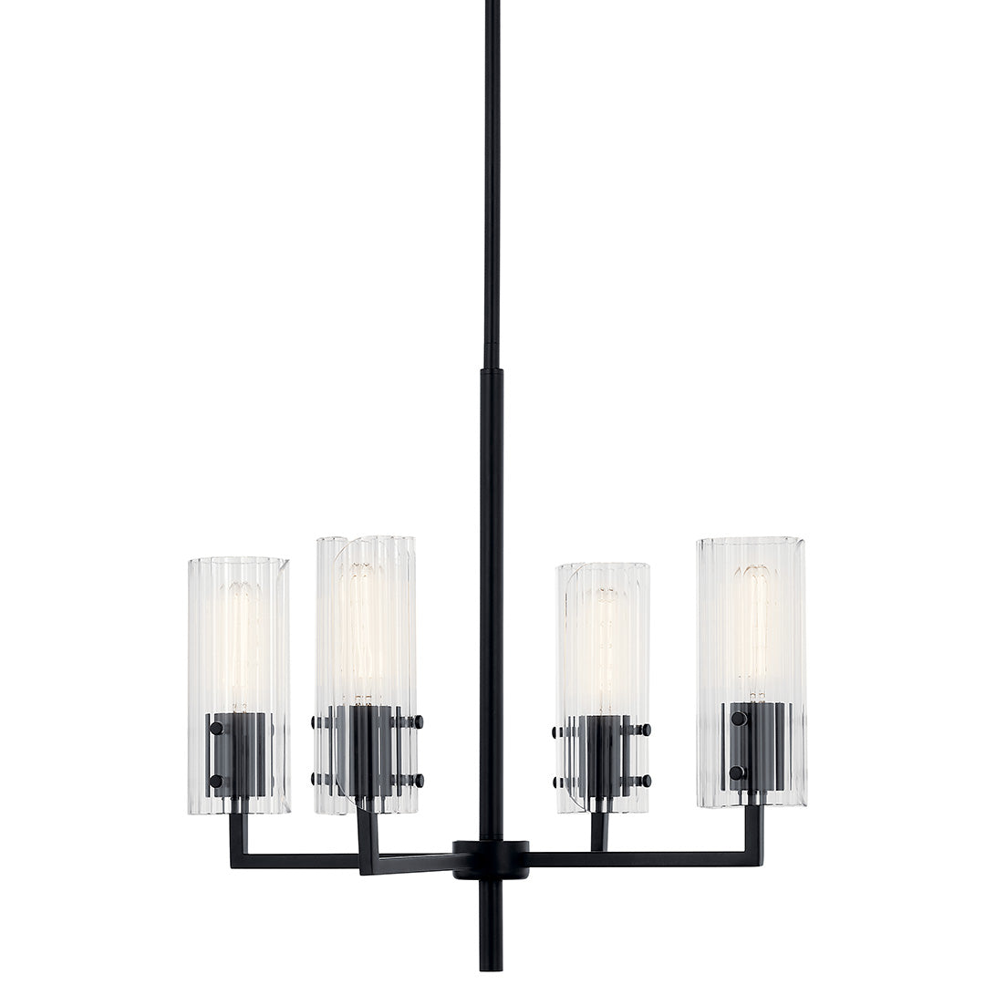 Velestino 20.5" 4-Light Chandelier in Black