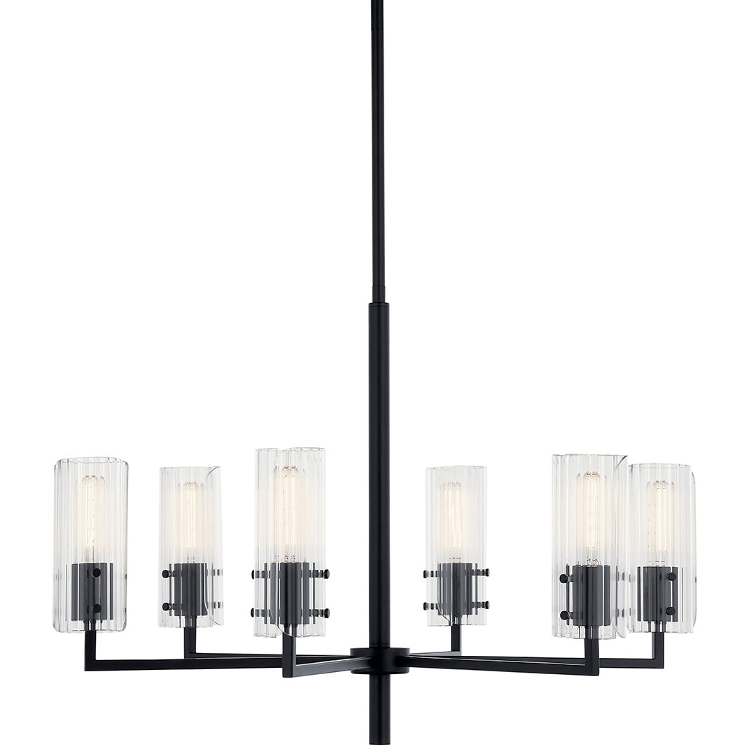 Velestino 30.25" 6-Light Chandelier in Black