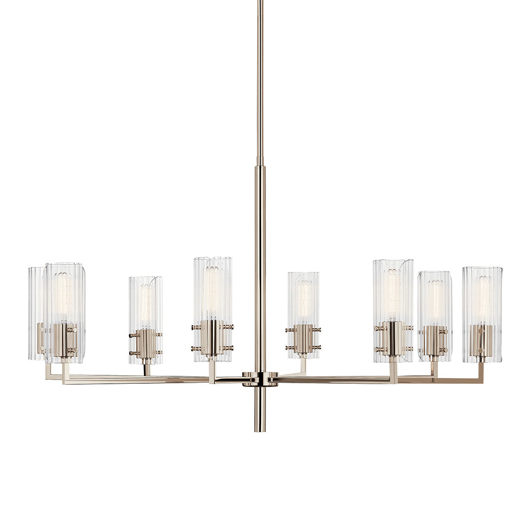 Velestino 40.25" 8-Light Chandelier in Polished Nickel