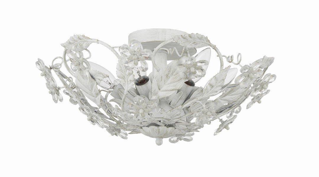 Paris Market 6 Light Antique White Semi Flush Mount
