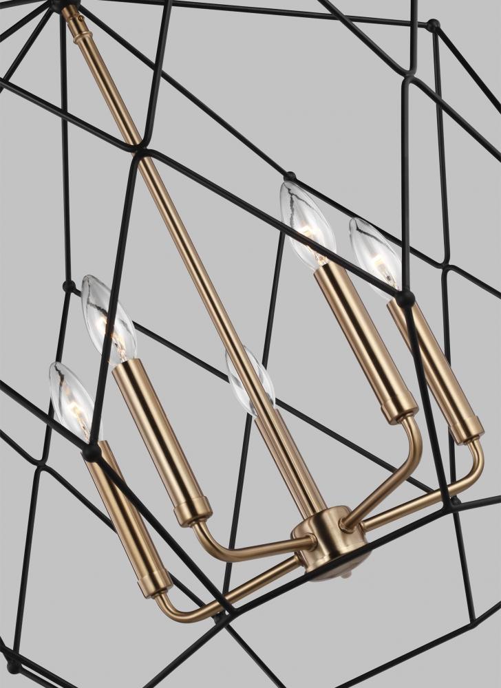 Zarra Large Five Light Lantern
