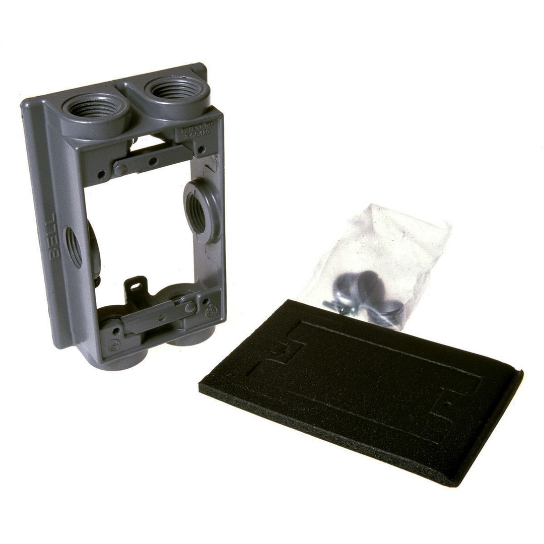 1G WP EXT ADTR SWG ARM (6)3/4 IN OUT GRY