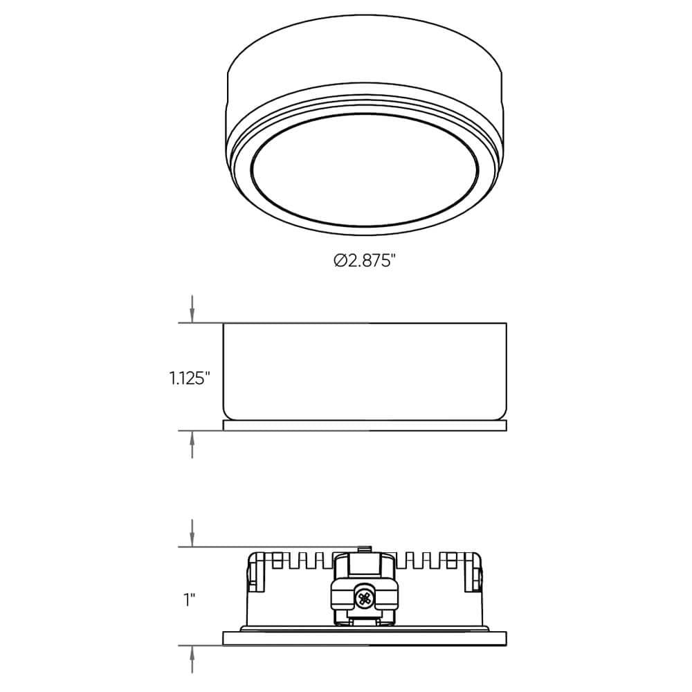 120V PowerLED puck, 5CCT