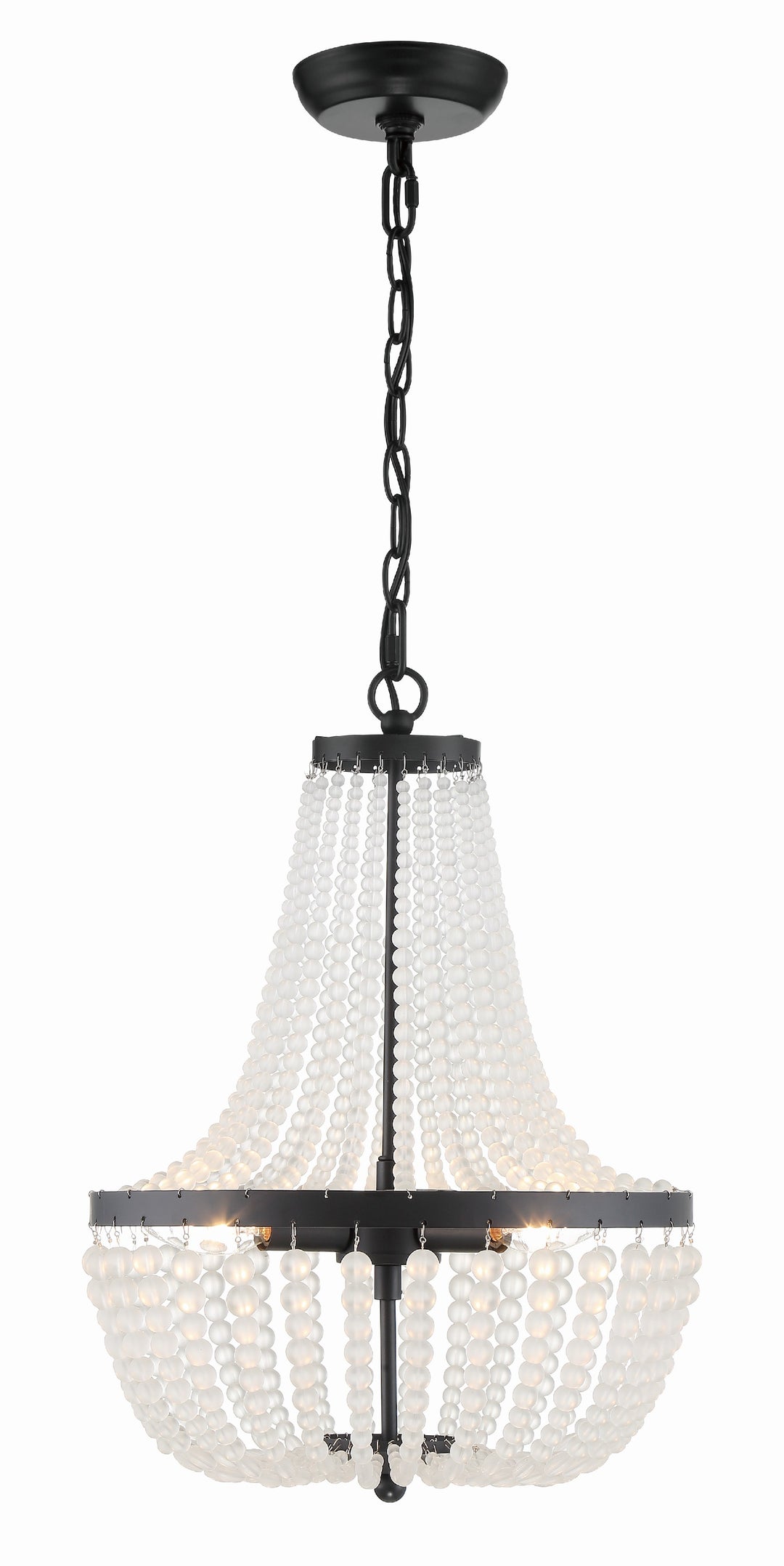 Rylee 3 Light Matte Black Mini Chandelier