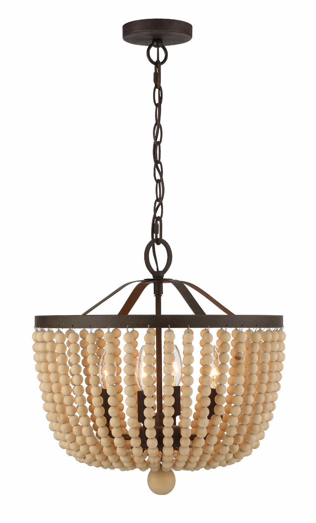 Rylee 4 Light Forged Bronze Chandelier