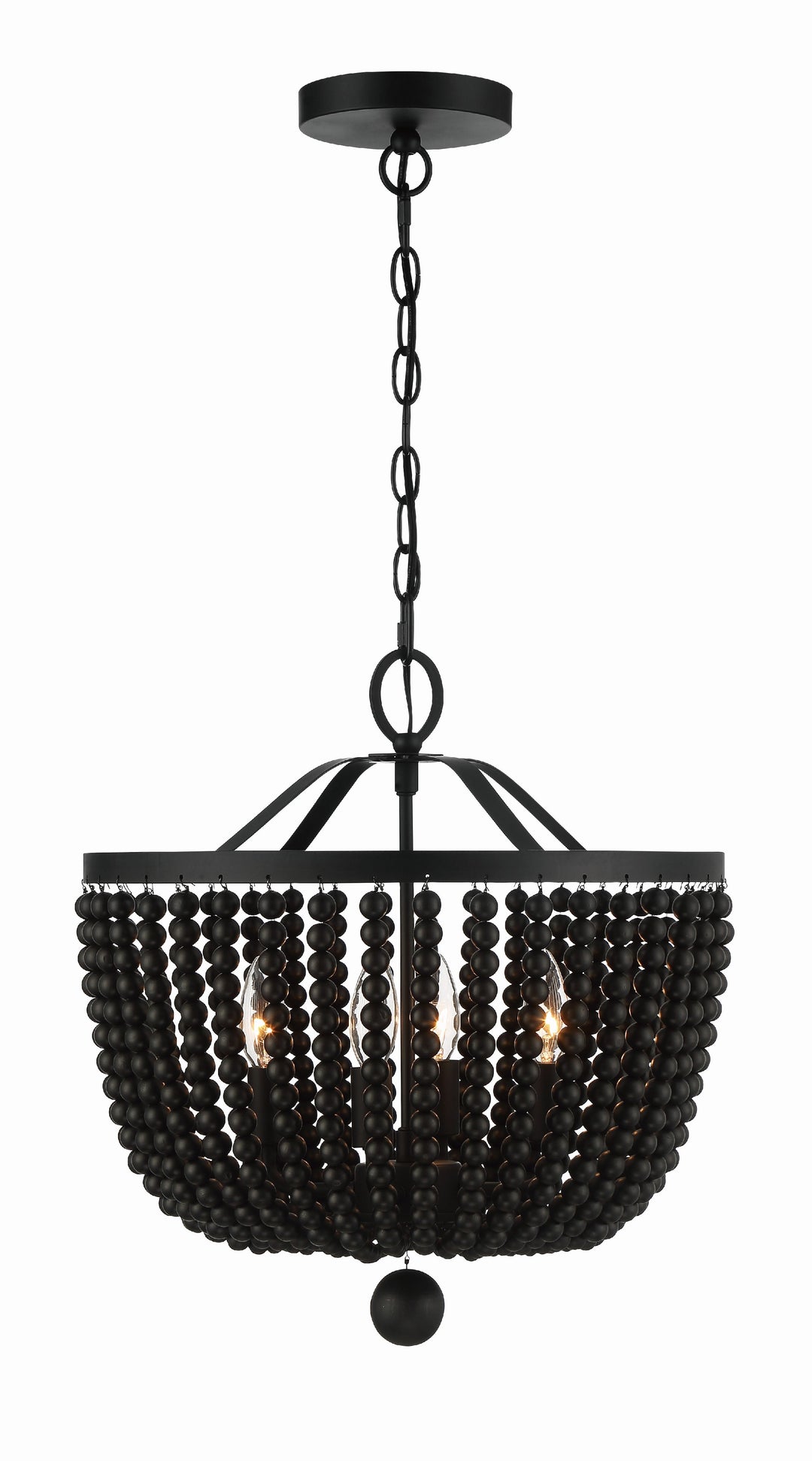 Rylee 4 Light Matte Black Chandelier
