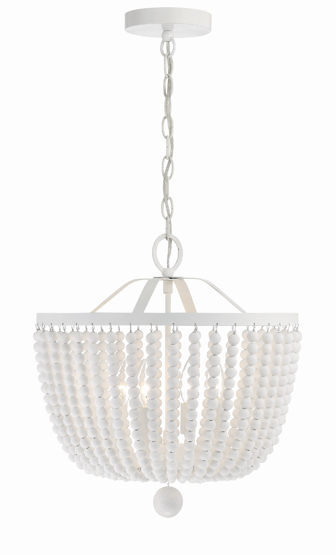 Rylee 4 Light Matte White Chandelier