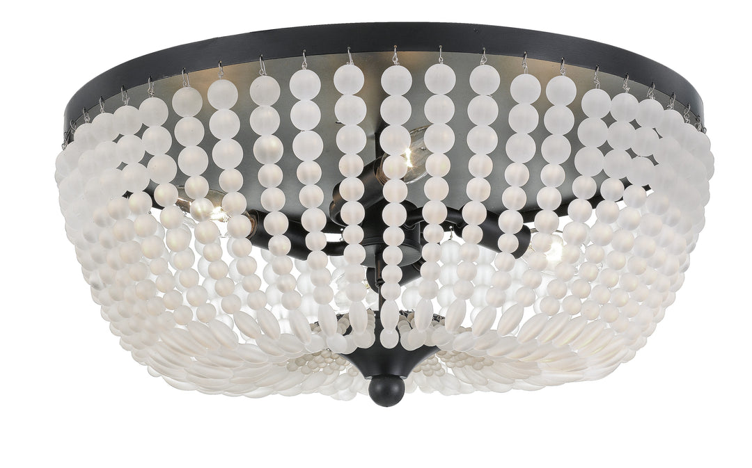 Rylee 4 Light Matte Black Flush Mount