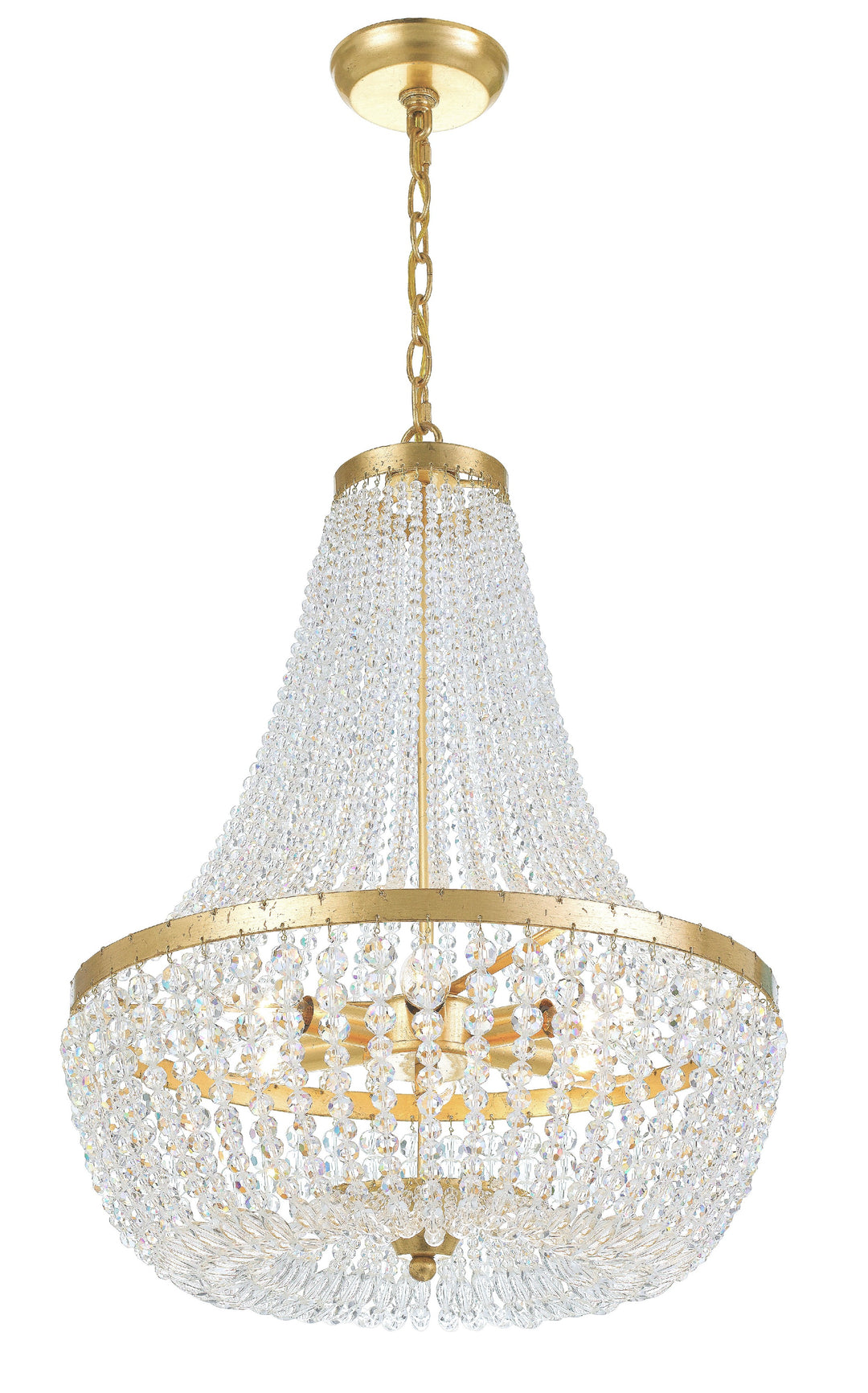 Rylee 6 Light Antique Gold Chandelier