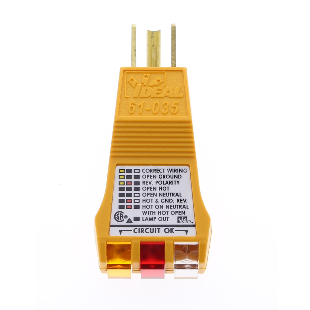 Circuit Tester,Ideal,E-Z Check,C/US UL Listed