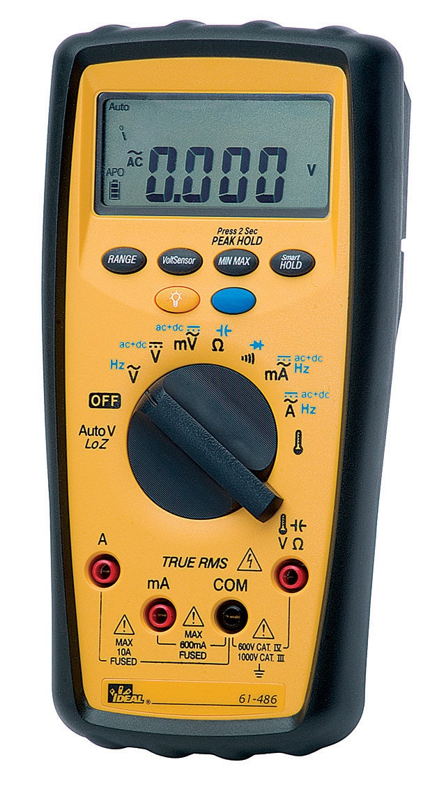 AUTO DMM W TRMS,CP,FRQ,TEMP