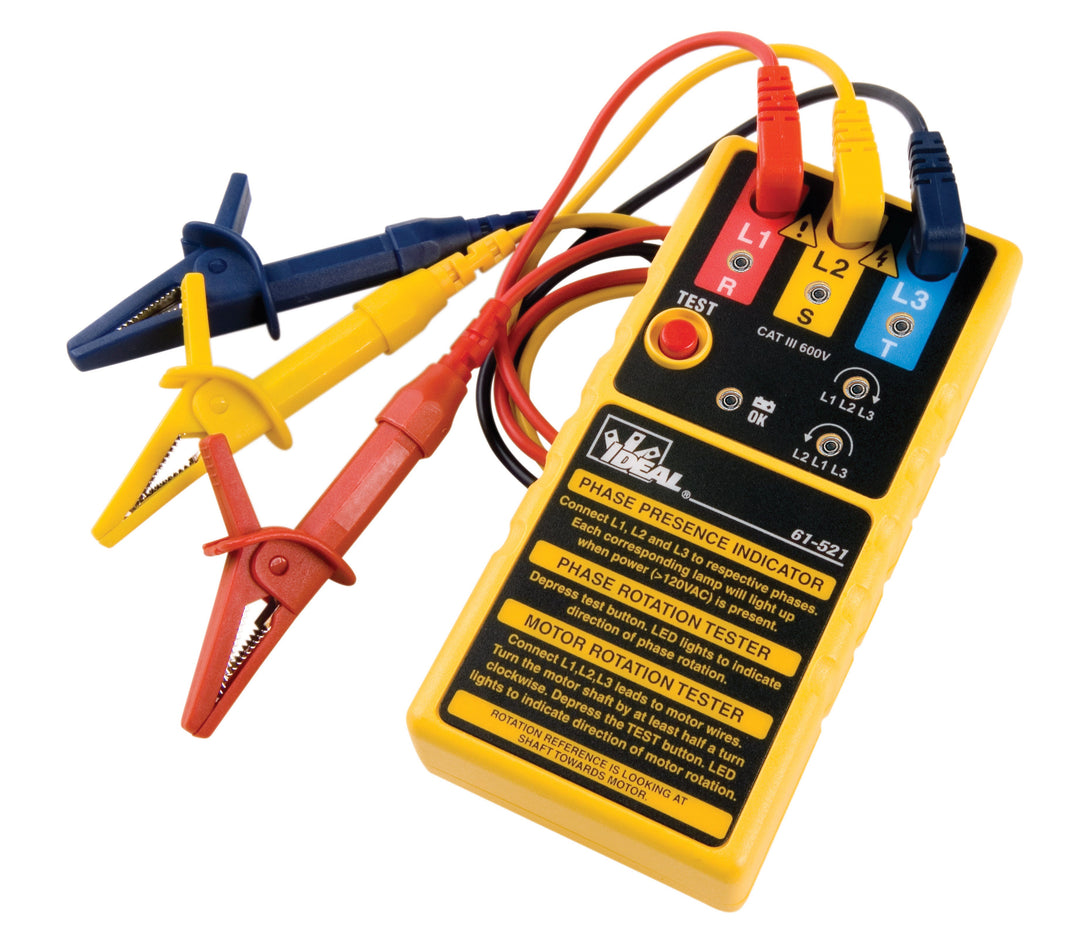 3 PHASE MOTOR ROTATION TESTER