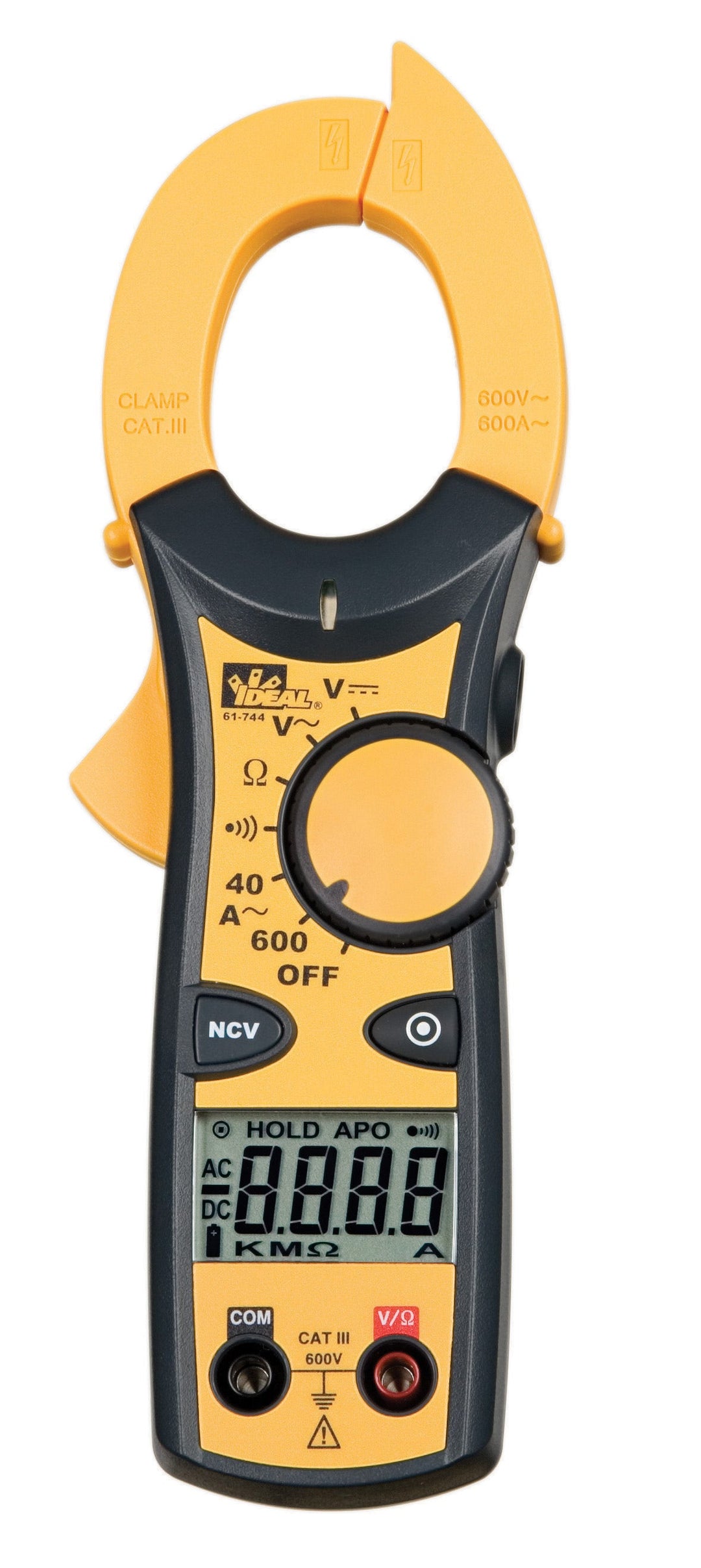 Clamp Meter,Ideal,Clamp-Pro,CAT III-600V,UL 6101