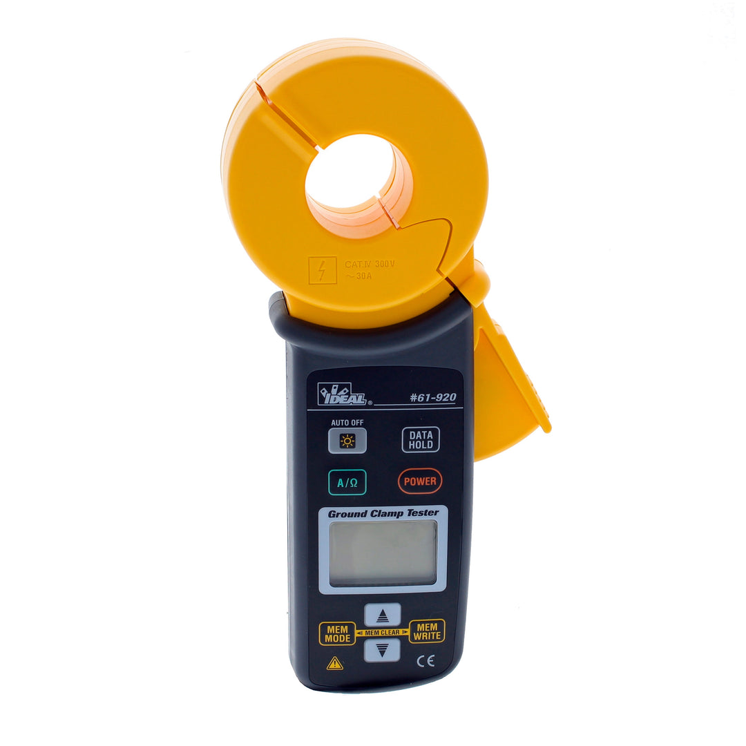 Ground Resistance Clamp Meter,Ideal,CAT III,0.1
