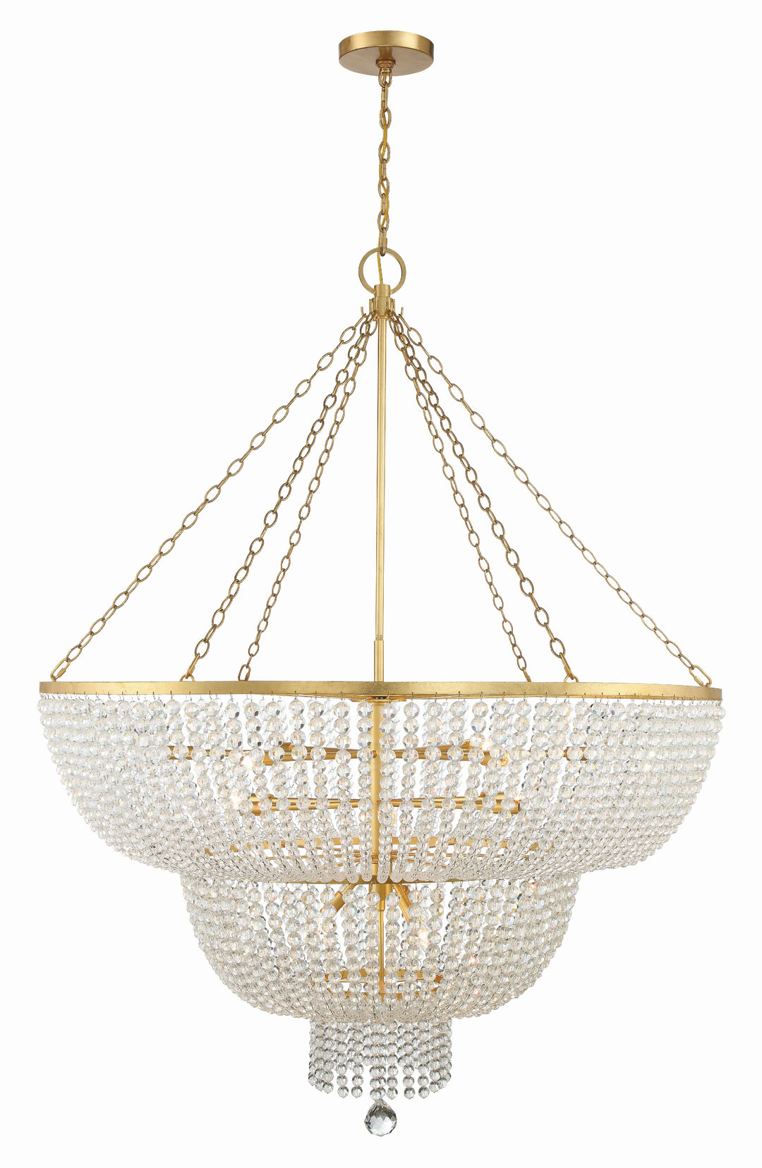 Rylee 15 Light Antique Gold Chandelier