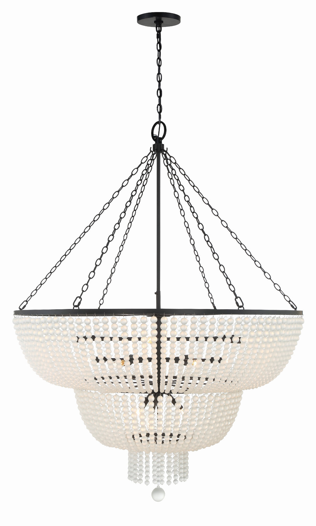 Rylee 15 Light Matte Black Chandelier