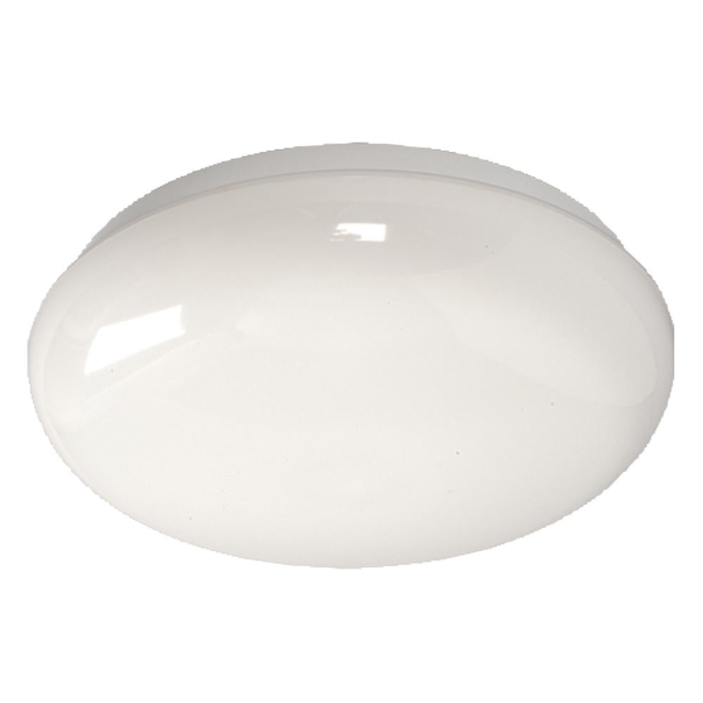 Flush Mount Ceiling Light or Wall Mount Fixture - in White finish with White Acrylic Lens