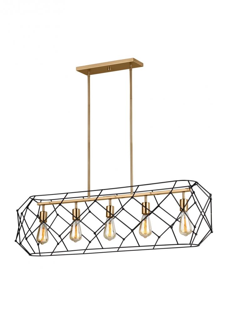 Zarra Five Light Linear