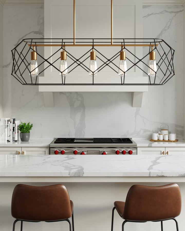 Zarra Five Light Linear