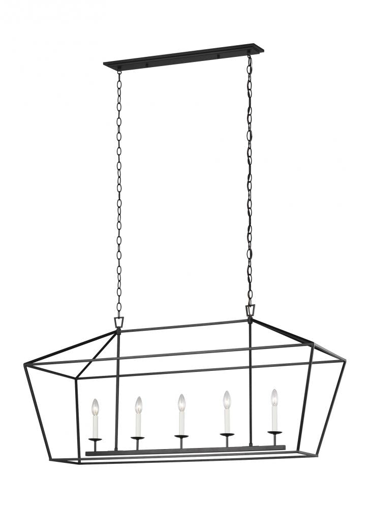 Dianna Five Light Medium Linear Chandelier