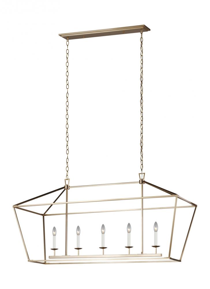Dianna Five Light Medium Linear Chandelier