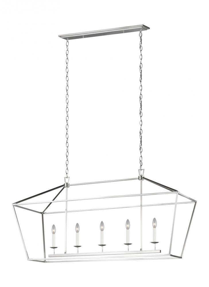 Dianna Five Light Medium Linear Chandelier