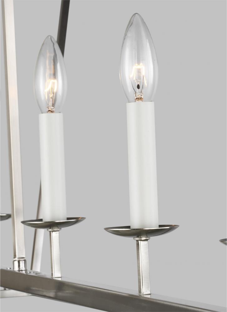 Dianna Five Light Medium Linear Chandelier