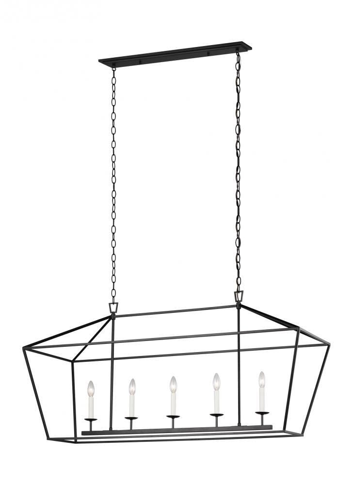 Dianna Five Light Medium Linear Chandelier