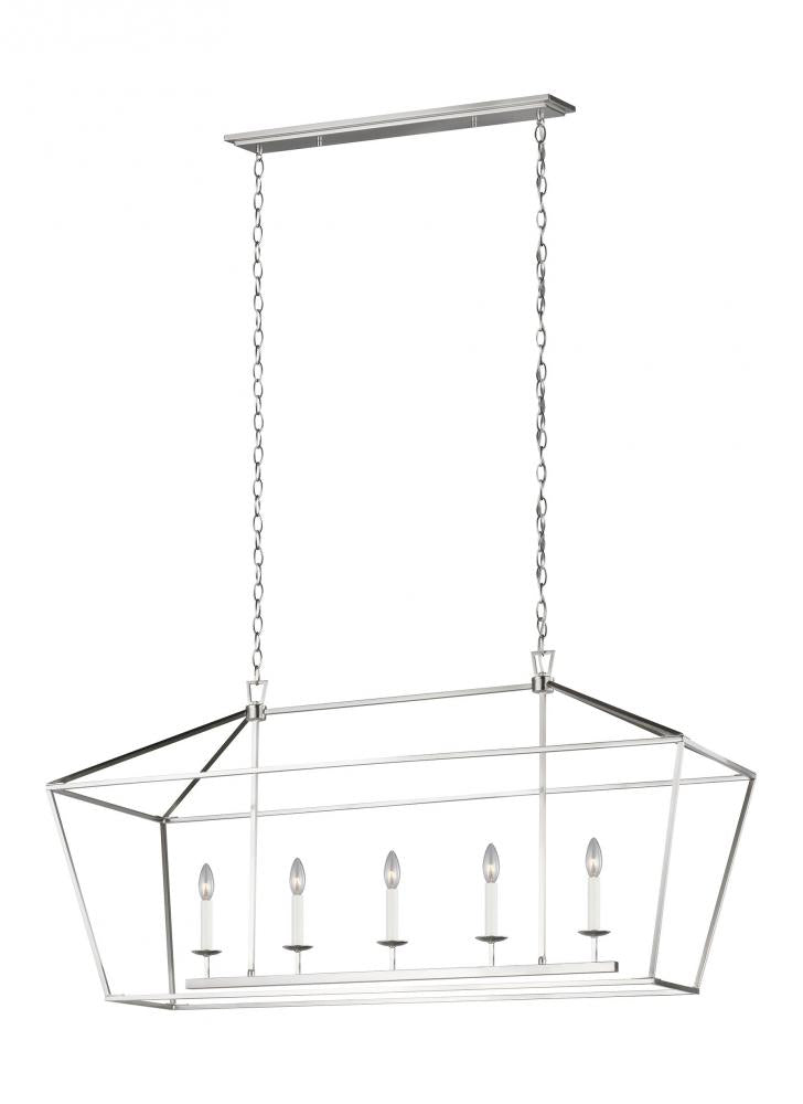 Dianna Five Light Medium Linear Chandelier