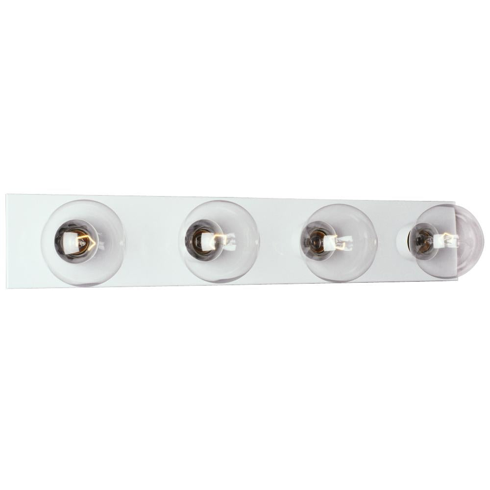 Four Light Vanity Bar - White