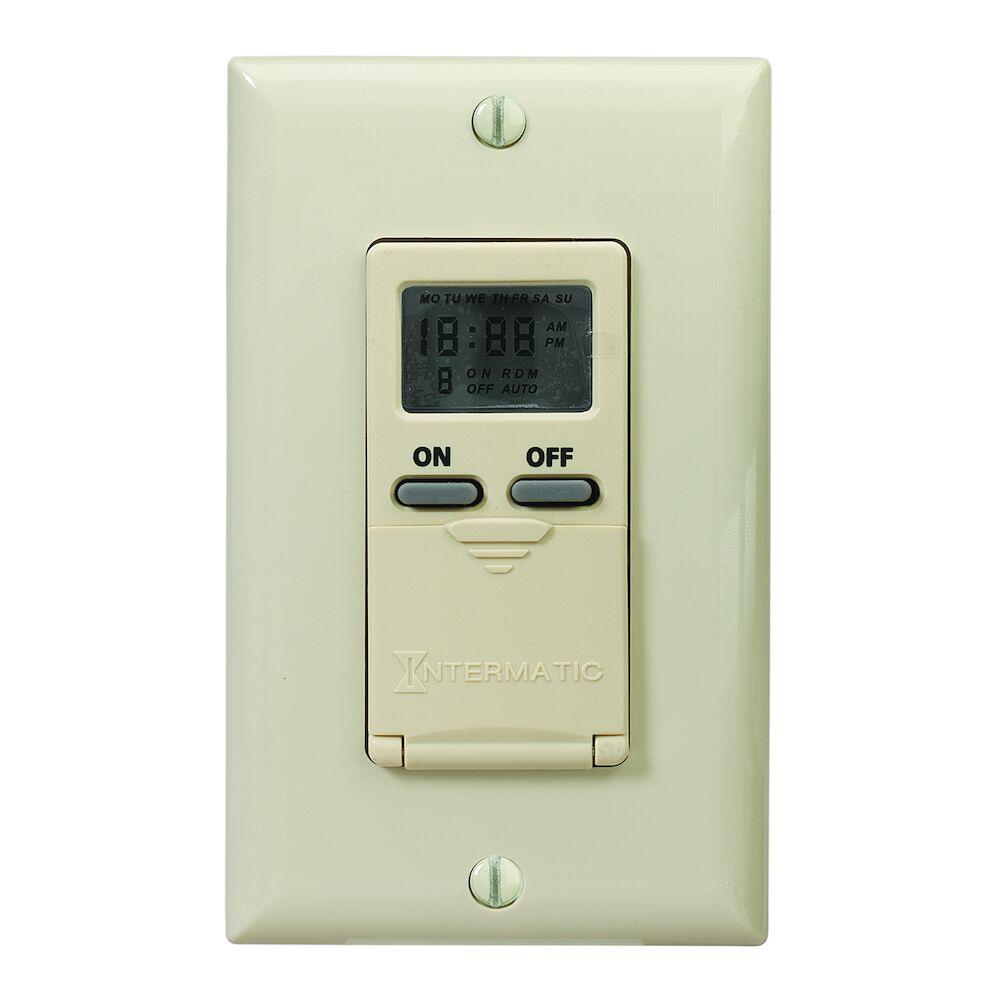 7-Day Standard Programmable Timer, 125 VAC, 15A,