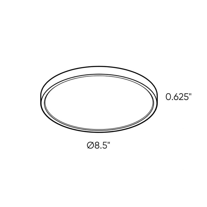 9 Inch Slim Round LED Flush Mount